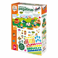 Juego educativo pegatinas