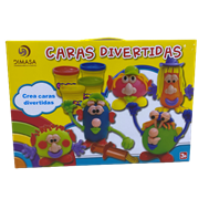 Juego plastilina caras divertidas