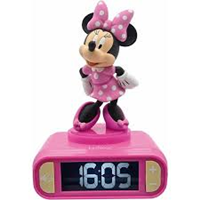 Reloj despertador minnie c/luz