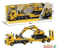 Camion transporte c/excavadora
