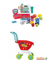 Caja registradora c/carrito compra