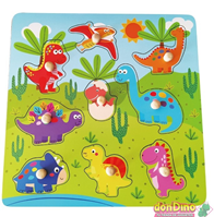 Panel madera 9 encajables dinos