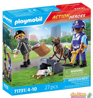 BUSQUEDA POLICIAL PLAYMOBIL ACT!ON HEROES - 27 PZAS.