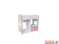 Cama madera c/vestidor 3 pzas