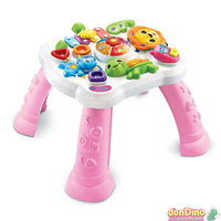 Mesita infantil rosa de actividades