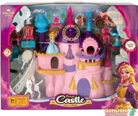 Castillo c/muñeca 8 cm. c/carroza