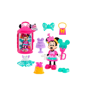 Just Play Muñeca Minnie Mouse Fabulous Fashion Sweet Party Doll de 14 Piezas y Accesorios, Juego de simulación, Juguetes para niños a Partir de 3 años