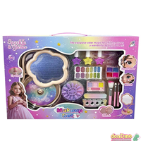 Caja maquillaje con espejo y accesorios