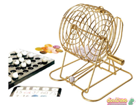 Bingo Set con Bombo Metálico
