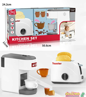 Tostadora y cafetera con luz