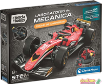 Coche de carreras laboratorio de mecánica ciencia y juego