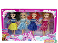 Caja 4 muñecas princesas surtidas