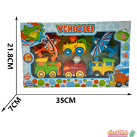 Set 6 mini vehiculos infantiles